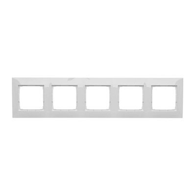 Marco universal de 5 pliegues para cajas de cartón-yeso IP20 / IP44 blanco