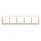 Marco universal de 5 pliegues para cajas de cartón yeso IP20 / IP44 crema