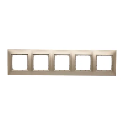 Marco universal de 5 pliegues para cajas de cartón-yeso IP20 / IP44 dorado (metálico)