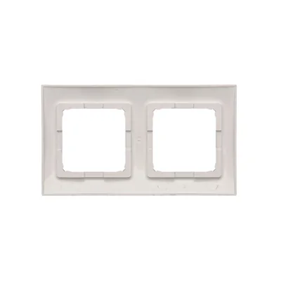 Marco universal doble IP20 / IP44, plateado (metálico)