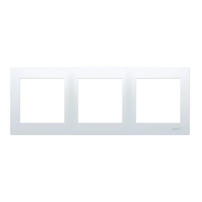 Marco universal triple IP20 / IP44, blanco