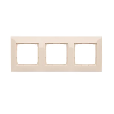 Marco universal triple IP20 / IP44, crema