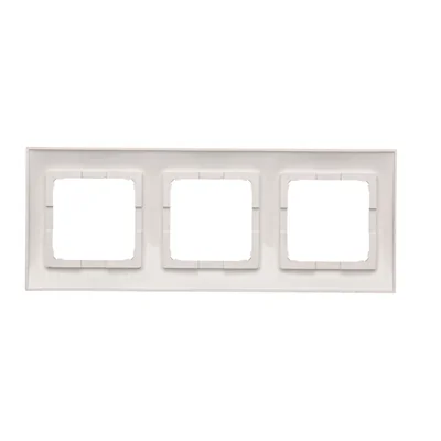 Marco universal triple para cajas de cartón yeso IP20 / IP44, plateado (metálico)