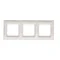 Marco universal triple para cajas de cartón yeso IP20 / IP44, plateado (metálico)