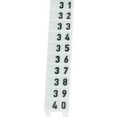 Markers 9705 A/5/10B white 31-40 for terminal blocks