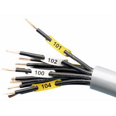 Markers for single wires and optical fibers