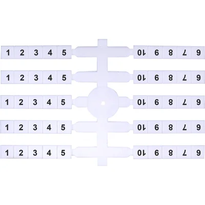 Маркувальна табличка (20 х 10 шт.) 1-10 (EO3)