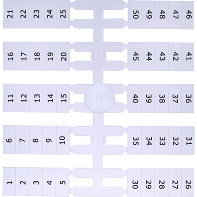 Маркувальна табличка (4 х 50 шт.) 1-50 (EO4)