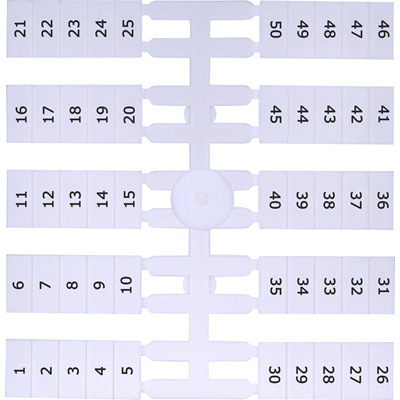 Маркувальна табличка (4 х 50 шт.) 1-50 (EO4)