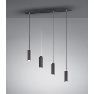 MARLEY Hängelampe dreifach 75cm 35W Gu10 IP20 schwarz