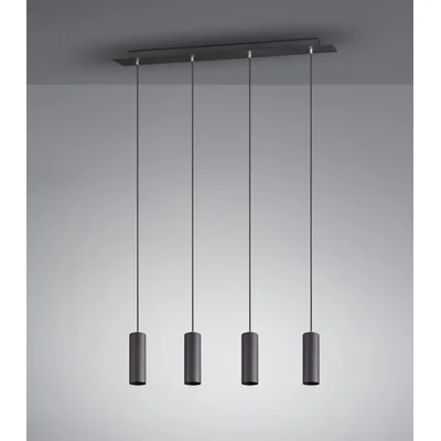 MARLEY Hängelampe dreifach 75cm 35W Gu10 IP20 schwarz