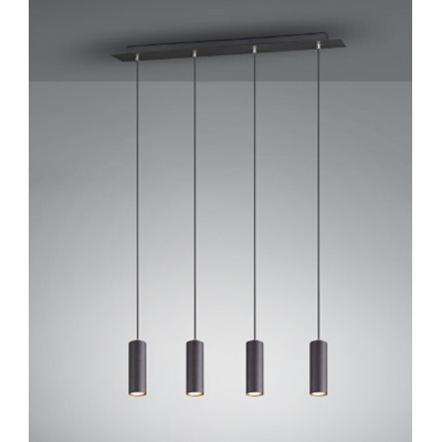 MARLEY Hanging lamp triple 75cm 35W Gu10 IP20 black