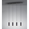 MARLEY Hanging lamp triple 75cm 35W Gu10 IP20 black