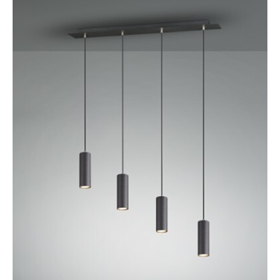 MARLEY Hanging lamp triple 75cm 35W Gu10 IP20 black