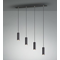 MARLEY Hanging lamp triple 75cm 35W Gu10 IP20 black