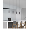 MARLEY Hanging lamp triple 75cm 35W Gu10 IP20 black