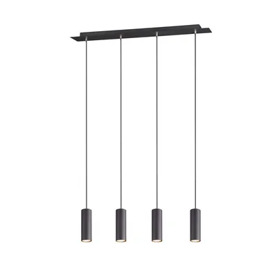 MARLEY Suspension triple 75cm 35W Gu10 IP20 noir
