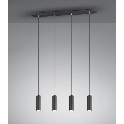 MARLEY Trojité závěsné svítidlo 75cm 35W Gu10 IP20 černé