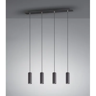 MARLEY Trojité závěsné svítidlo 75cm 35W Gu10 IP20 černé