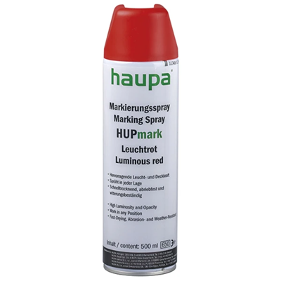 Marqueur en spray HUPmark rouge 500ml