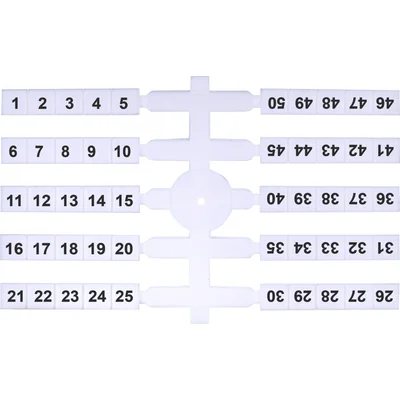Marqueur flexible (4 x 50 pcs.) 1-50 (EO3)