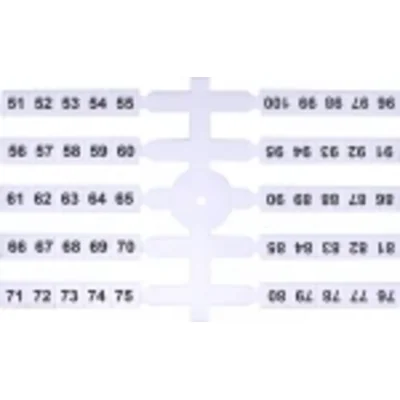 Marqueur flexible (4 x 50 pcs.) 51-100 (EO3)