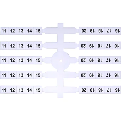 Marqueur souple (20 x 10 pcs.) 11-20 (EO3)