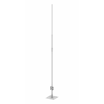 Mât simple avec une plaque en acier, hauteur 3500 mm, galvanisé à chaud