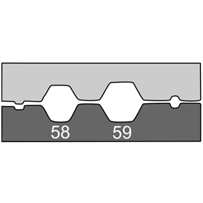 Matrix für BNC-Stecker, TNC-Koax-Sechskantcrimp 0,5-6 mm