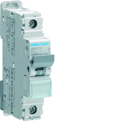 MCB Circuit Breaker 10kA 1 Pole 13A Characteristic B
