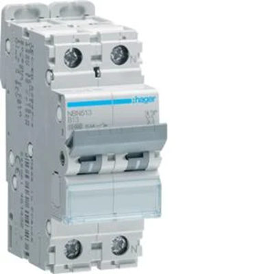 MCB Circuit breaker 10kA 1+N 13A characteristic B