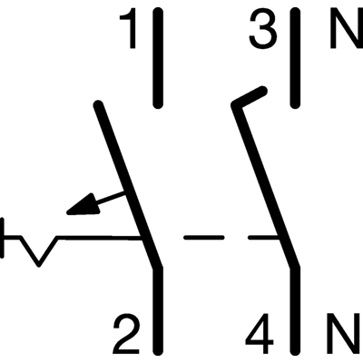 MCB Circuit breaker 10kA 1+N 20A characteristic B