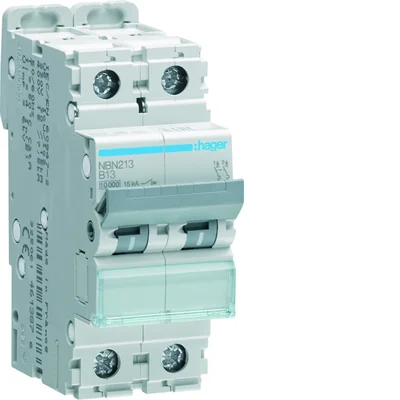 MCB Circuit Breaker 10kA 2 Pole 13A Characteristic B