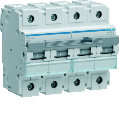 MCB Circuit breaker 50kA 4P C 63A