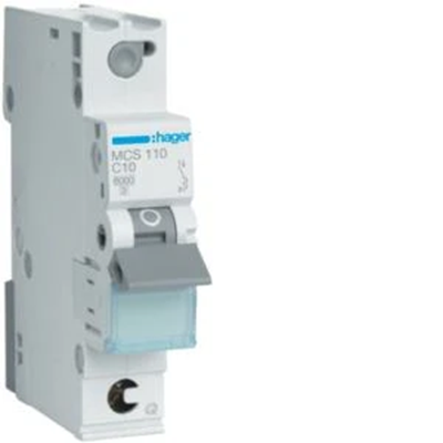 MCB Circuit breaker 6kA 1P C 10A QuickConnect