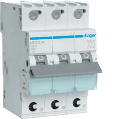 MCB Circuit breaker 6kA 3P C 10A QuickConnect