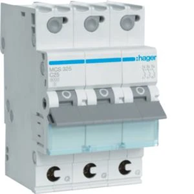 MCB Circuit breaker 6kA 3P C 25A QuickConnect