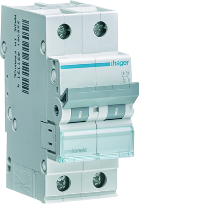 MCB Disjoncteur 6kA 1+N 13A caractéristique B