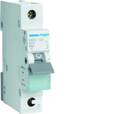 MCB-Leistungsschalter 6kA 1P B 25A QuickConnect