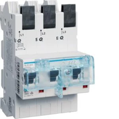 MCB SLS Selective overcurrent circuit breaker 3P Cs 63A, bus bars 40mm-12x5/10mm