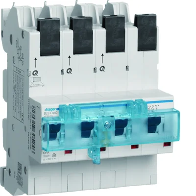 MCB SLS Wyłącznik nadprądowy selektywny 3P+N Cs 40A szyny Cu 12x5/10mm 40mm