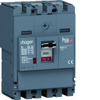 MCCB Power Switch h3+ P250 3P 250A