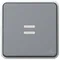 Mécanisme à bouton-poussoir unipolaire avec rétroéclairage gris