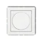 Mécanisme de commande d'éclairage électronique DECO à bouton-poussoir rotatif pour lampes LED, blanc