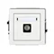 Mécanisme de prise d'antenne TV simple DECO, blanc mat