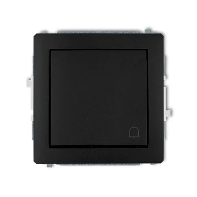 Mécanisme d'interrupteur DECO, normalement ouvert, sonnette, noir mat