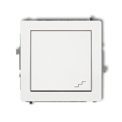 Mécanisme d'interrupteur d'escalier DECO, blanc mat