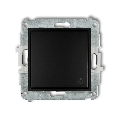 Mécanisme d'interrupteur MINI, normalement ouvert, lumineux, noir mat