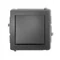 Mécanisme d'interrupteur unipolaire DECO, graphite mat
