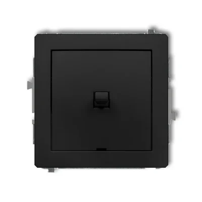 Mécanisme d'interrupteur unipolaire DECO, style américain, noir mat